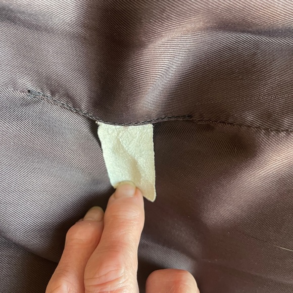 COPY - EUC Full Length Wool Coat w/Fur Trimmed Hood, Chocolate Brown, Size 12 - Picture 13 of 13